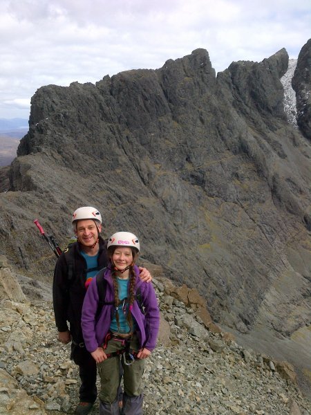 Coire Lagan from the Pinn with Holly
